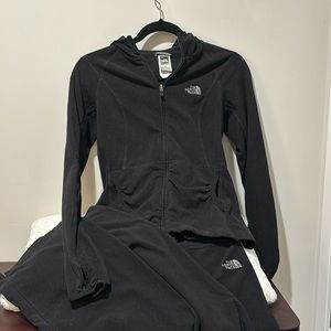 North Face Fleece Set - zip up hoodie and straight leg pant